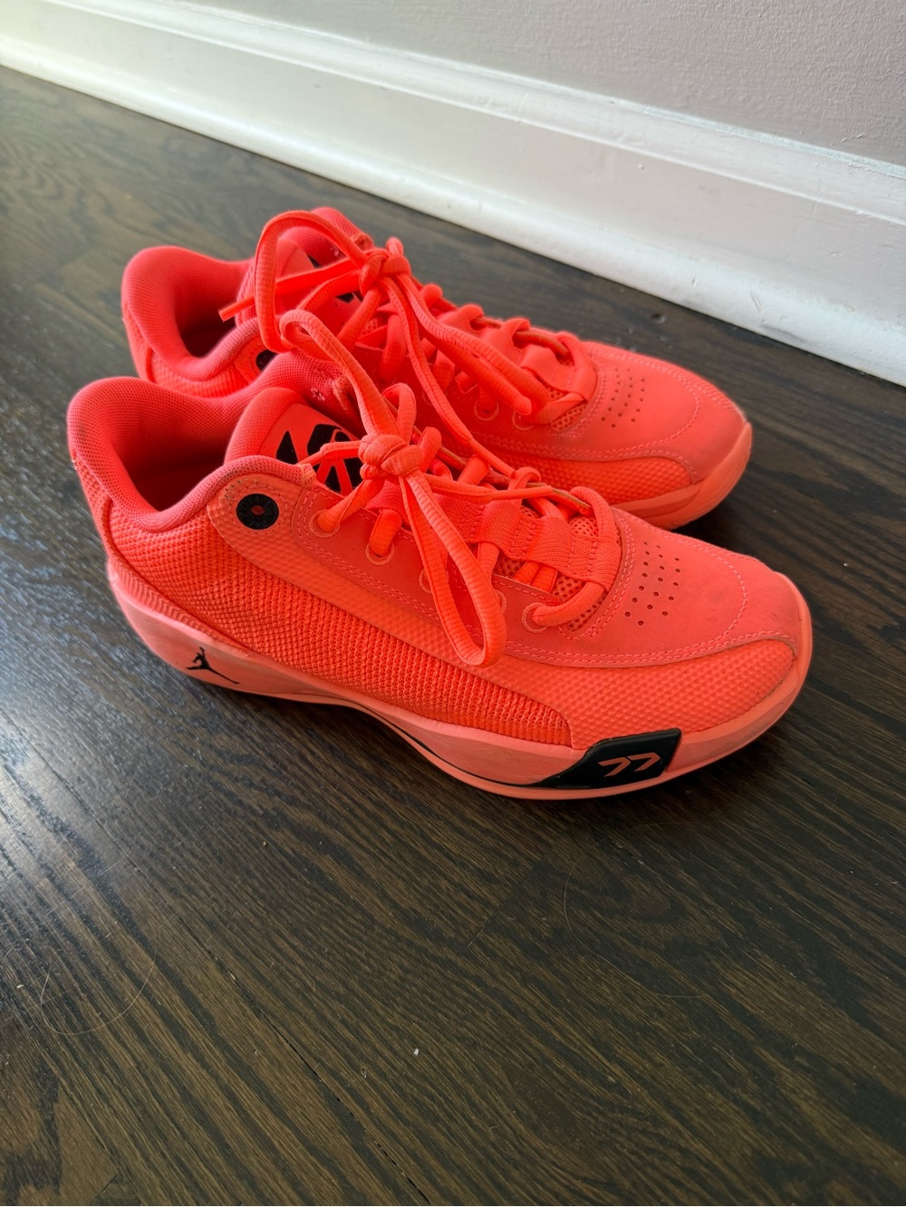 Nike Kids Neon Coral Athletic Sneakers in excellent condition